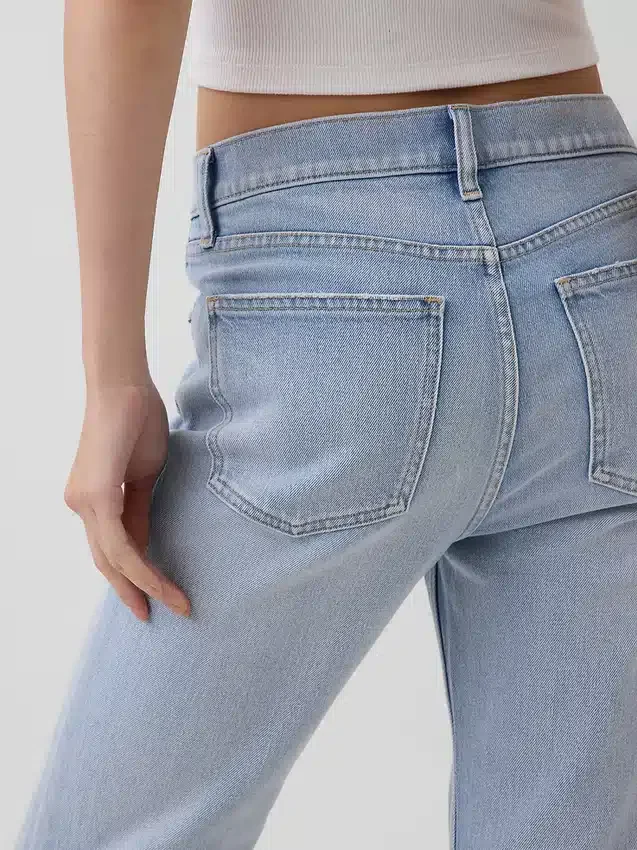 Hoge taille '90s slim straight cropped Jeans