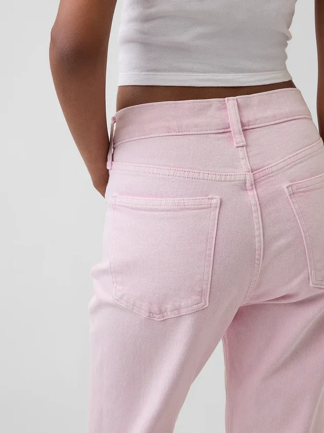 Hoge taille '90s slim straight cropped Jeans