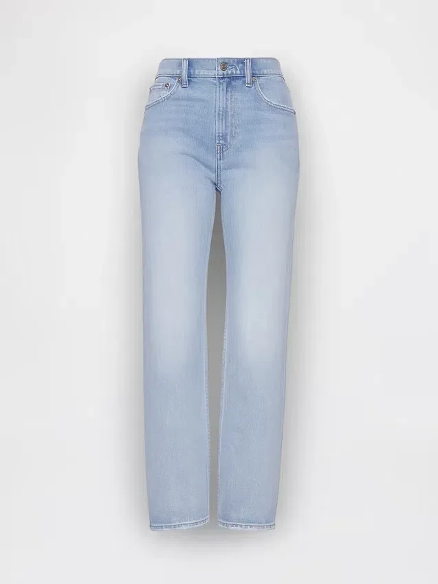 Hoge taille '90s slim straight cropped Jeans