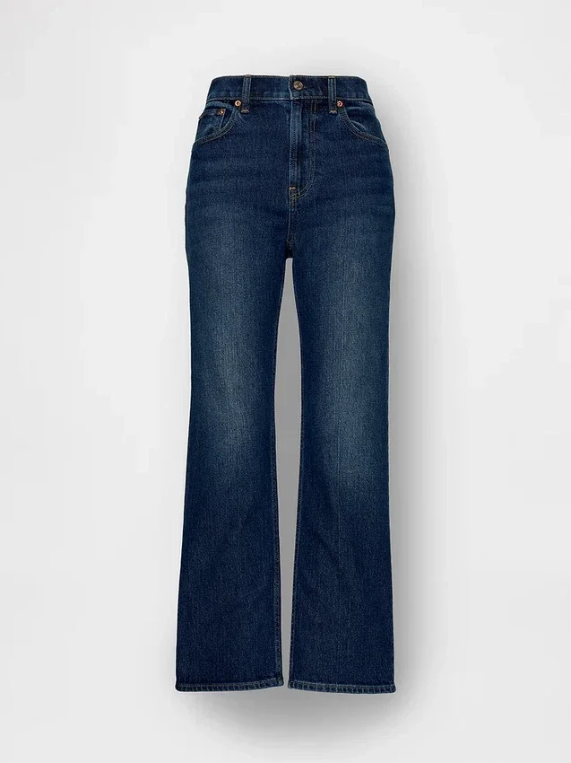 Hoge taille '90s slim straight cropped Jeans
