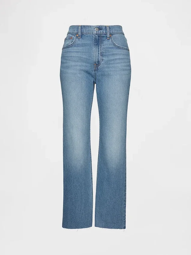 Hoge taille '90s slim straight cropped Jeans