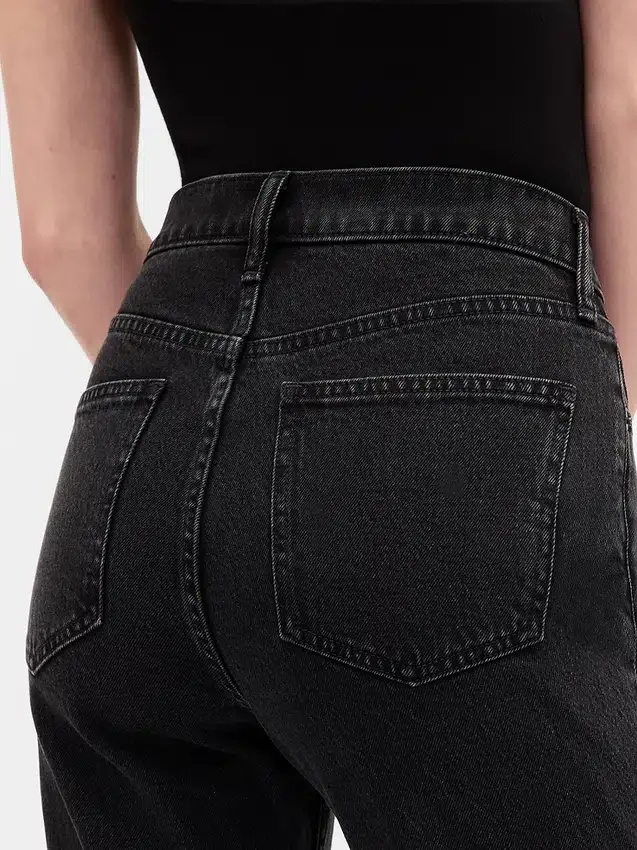 Hoge taille '90s slim straight cropped Jeans