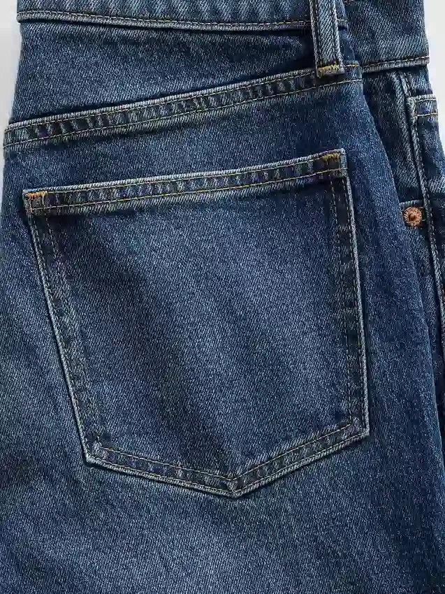 Hoge taille '90s slim straight cropped Jeans