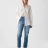 Hoge taille, cheeky rechte Jeans