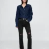 Hoge taille, cheeky rechte Jeans