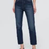 Hoge taille, cheeky rechte Jeans