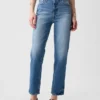 Hoge taille, cheeky rechte Jeans
