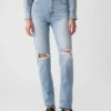 Hoge taille, cheeky rechte Jeans