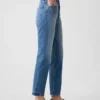 Hoge taille, cheeky rechte Jeans