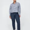 Hoge taille, cheeky rechte Jeans