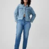 Hoge taille, cheeky rechte Jeans
