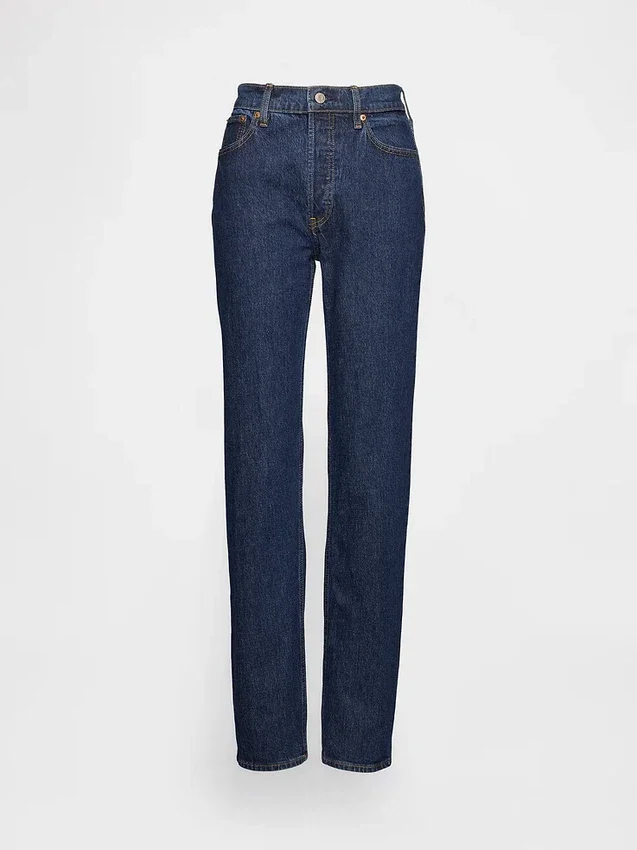 Hoge taille, cheeky rechte Jeans