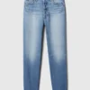 Hoge taille, cheeky rechte Jeans