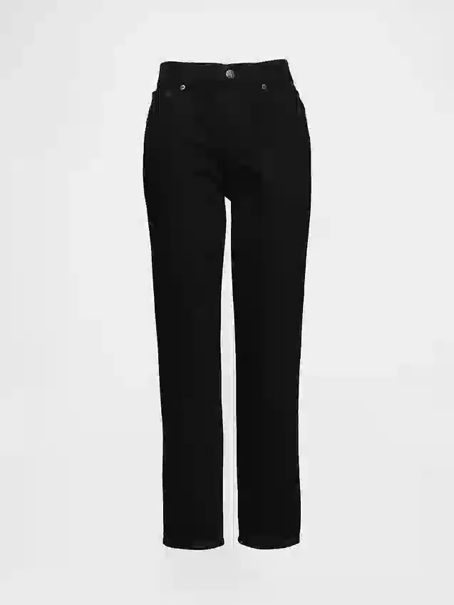 Hoge taille, cheeky rechte Jeans