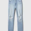 Hoge taille, cheeky rechte Jeans