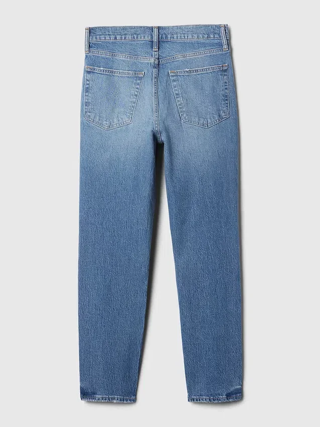 Hoge taille, cheeky rechte Jeans
