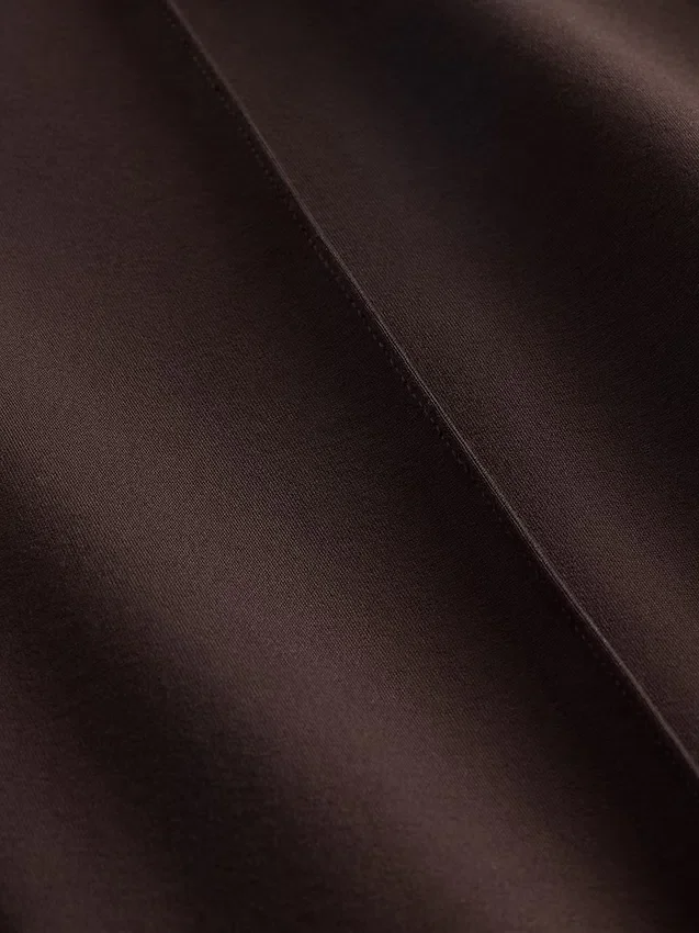 Hoge taille, dubbel gebreide broek met hoge pijpen