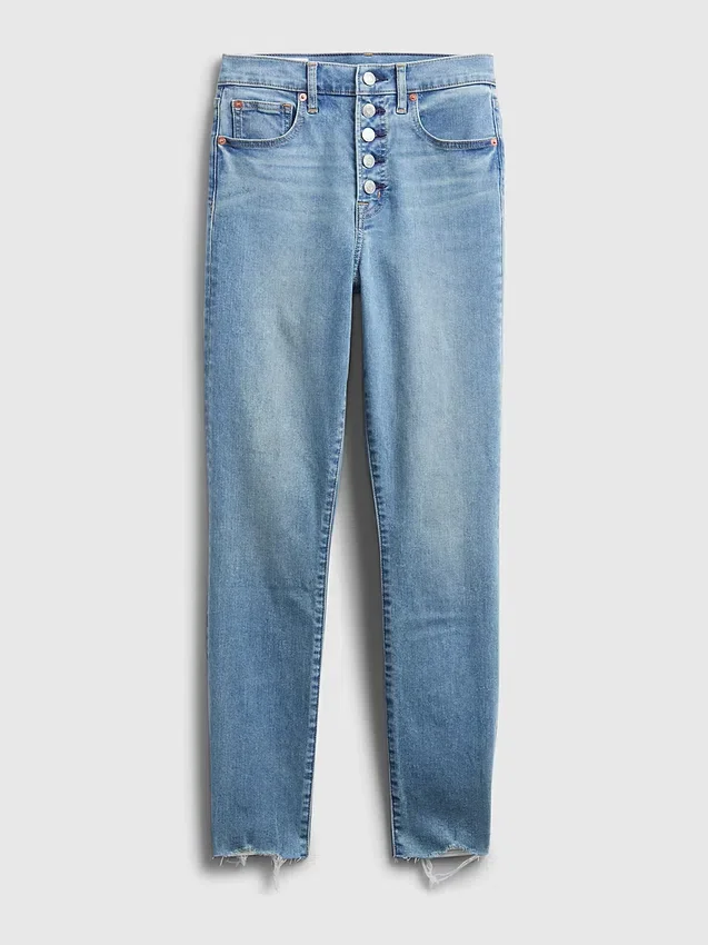 Hoge taille, echte skinny Jeans met geheime, gladmakende zakken