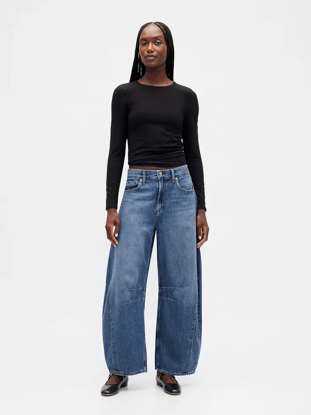 Hoge taille Horseshoe-Jeans