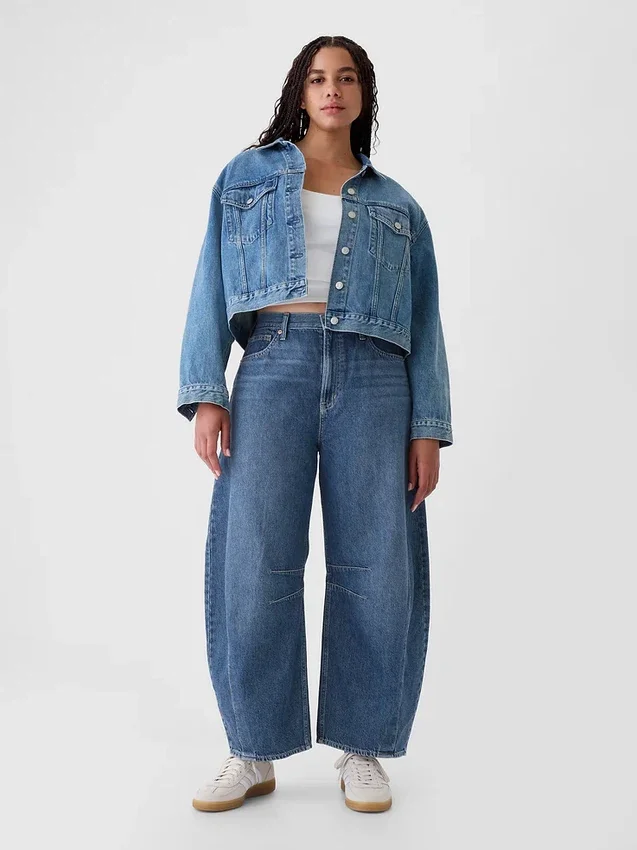 Hoge taille Horseshoe-Jeans