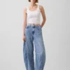 Hoge taille, ultrazachte Horseshoe-Jeans