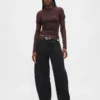 Hoge taille, ultrazachte Horseshoe-Jeans