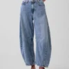 Hoge taille, ultrazachte Horseshoe-Jeans