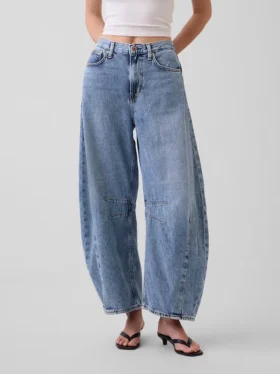 Hoge taille, ultrazachte Horseshoe-Jeans