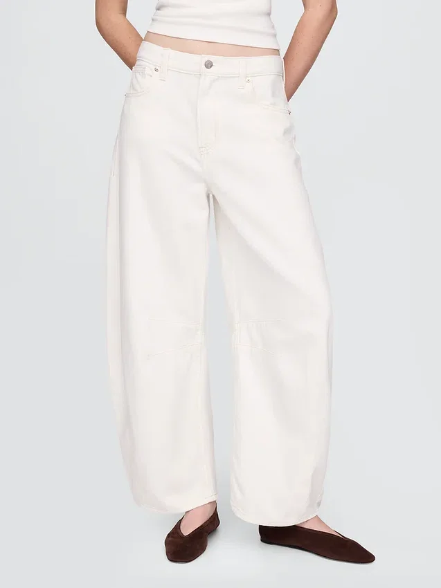 Hoge taille, ultrazachte Horseshoe-Jeans