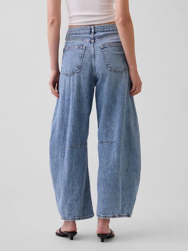 Hoge taille, ultrazachte Horseshoe-Jeans