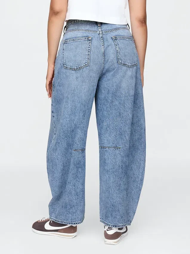 Hoge taille, ultrazachte Horseshoe-Jeans