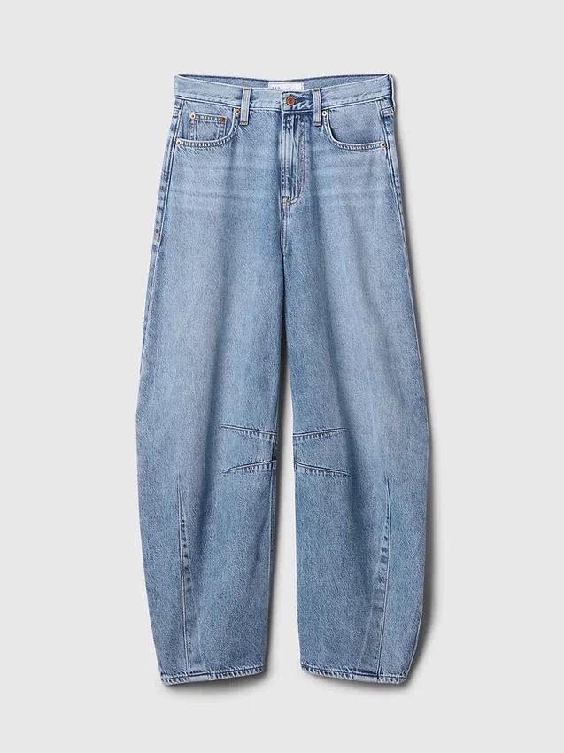 Hoge taille, ultrazachte Horseshoe-Jeans