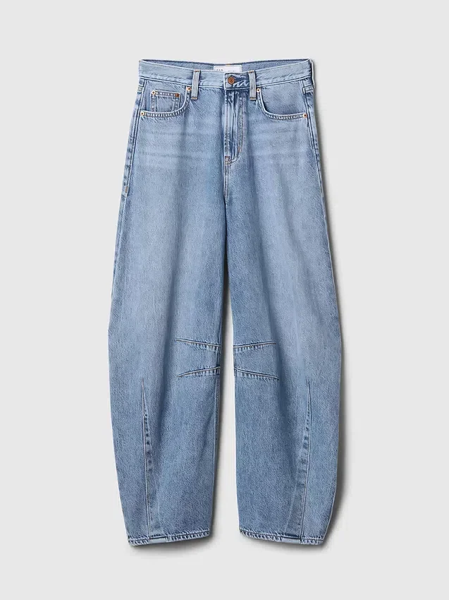 Hoge taille, ultrazachte Horseshoe-Jeans