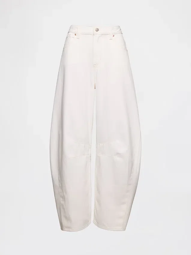 Hoge taille, ultrazachte Horseshoe-Jeans