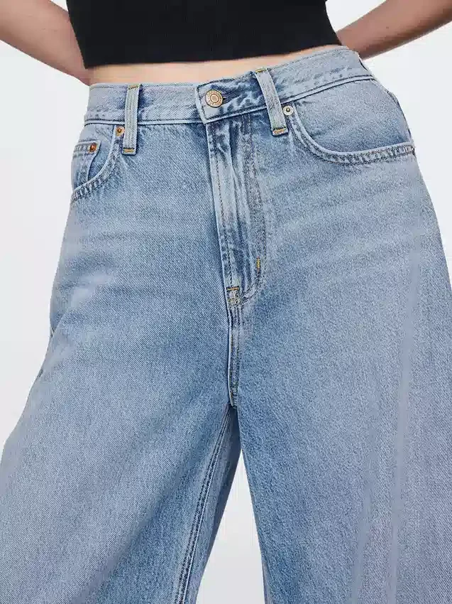 Hoge taille, ultrazachte Horseshoe-Jeans