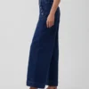 Hoge taille, wijde pijpen, enkellange sailor-Jeans
