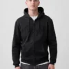 Hoodie met rits en Vintagesoft Arch Logo voor volwassenen