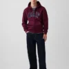 Hoodie met rits en Vintagesoft Arch Logo voor volwassenen