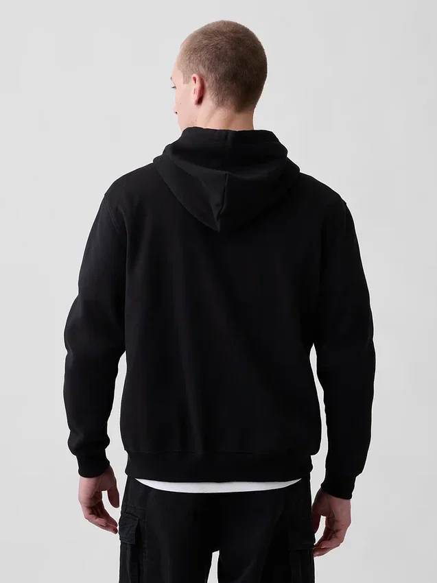 Hoodie met rits en Vintagesoft Arch Logo voor volwassenen
