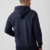 Hoodie met rits en Vintagesoft Arch Logo voor volwassenen