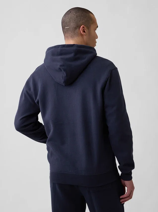 Hoodie met rits en Vintagesoft Arch Logo voor volwassenen