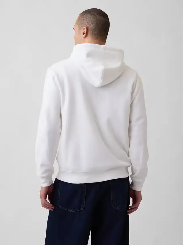Hoodie met rits en Vintagesoft Arch Logo voor volwassenen