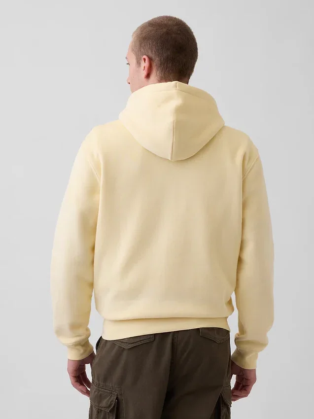 Hoodie met rits en Vintagesoft Arch Logo voor volwassenen