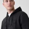 Hoodie met rits en Vintagesoft Arch Logo voor volwassenen