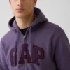 Hoodie met rits en Vintagesoft Arch Logo voor volwassenen
