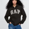 Hoodie met rits en Vintagesoft Arch Logo voor volwassenen