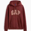 Hoodie met rits en Vintagesoft Arch Logo voor volwassenen