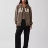 Hoodie met rits en Vintagesoft Arch Logo voor volwassenen