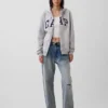 Hoodie met rits en Vintagesoft Arch Logo voor volwassenen
