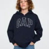 Hoodie met rits en Vintagesoft-logo voor kinderen